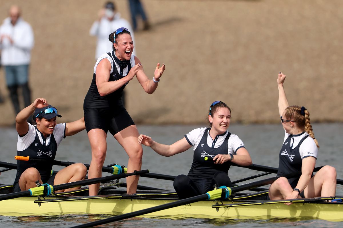 Clare Balding issued a live TV apology after swearing was heard following the women's Boat Race