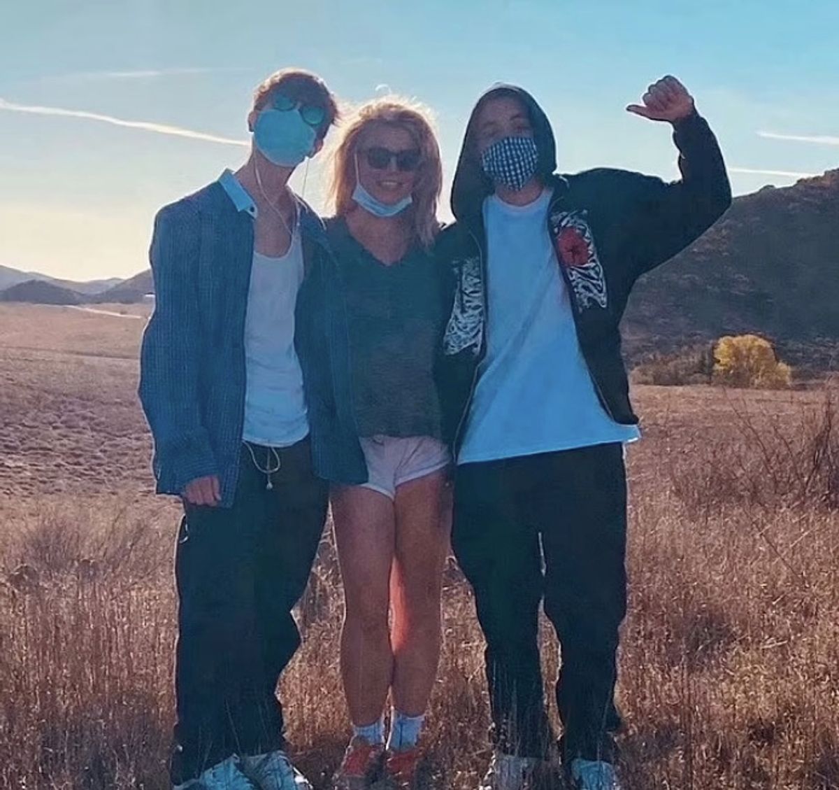Britney has been sharing snaps with her sons