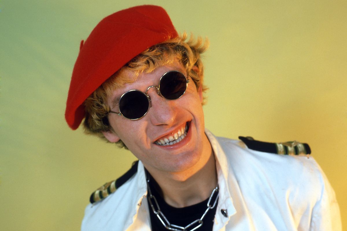 British singer-songwriter and guitarist Captain Sensible in 1982