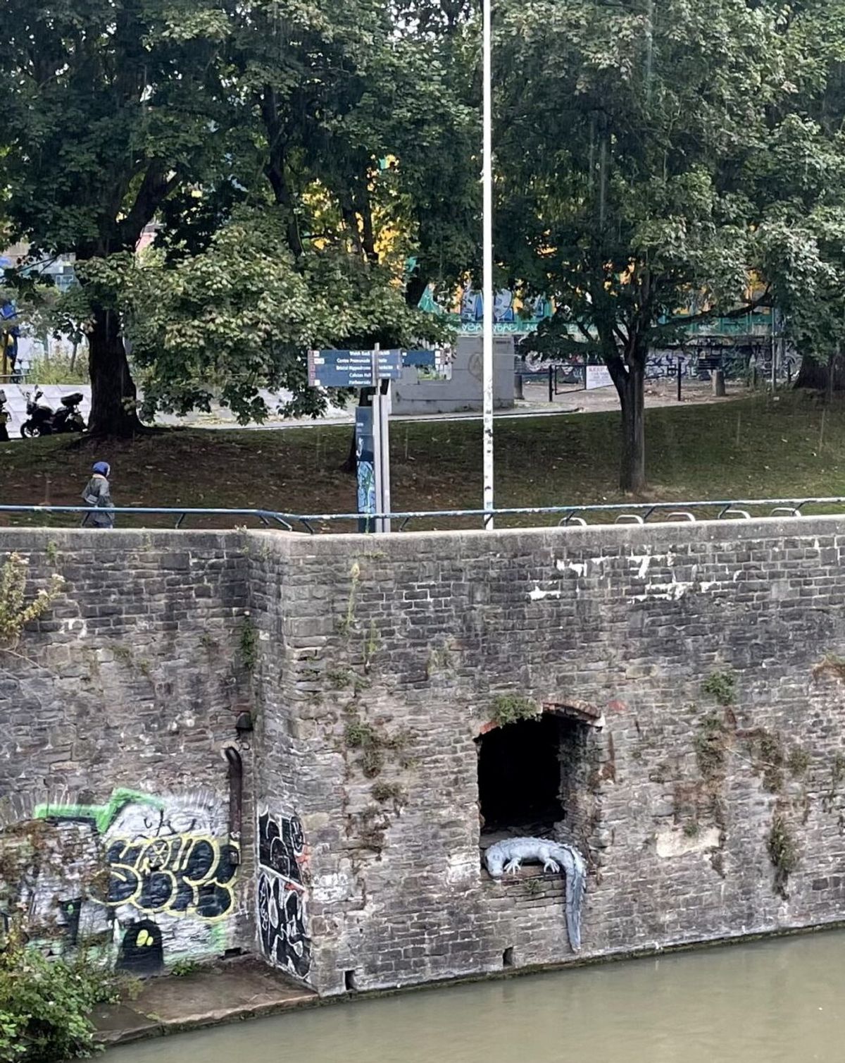 A sculpture honouring Bristol's very own cryptid