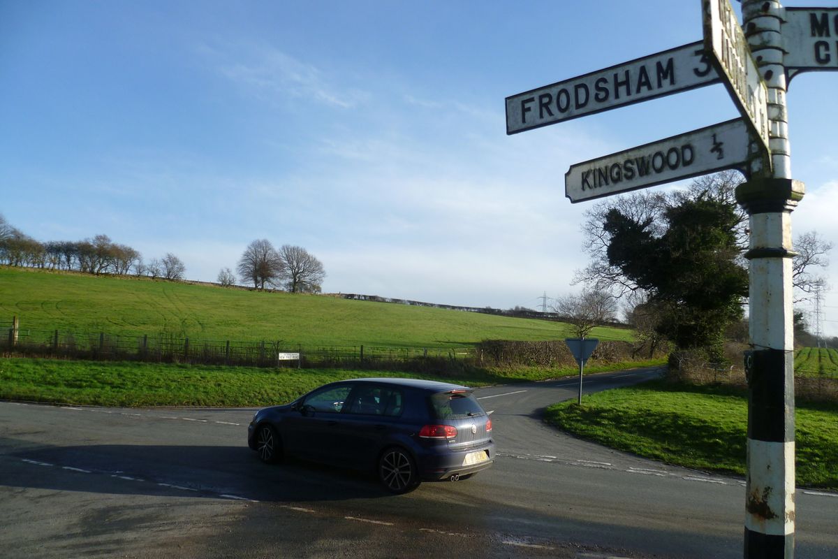 The scene of a fatal crash on Manley Road in Frodsham