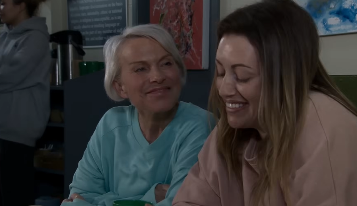 Debbie Webster and Lou Michaelis in Coronation Street