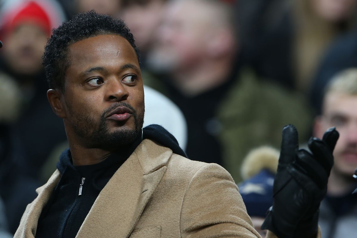 Patrice Evra looking