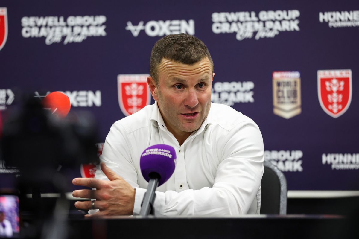 Hull KR head coach Willie Peters speaks to press after his side's World Club Challenge victory over Brisbane Broncos.