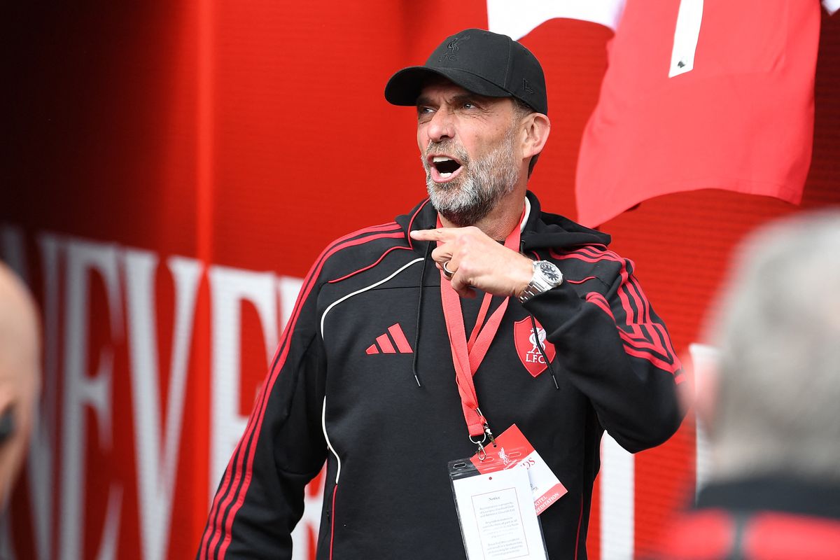 Jurgen Klopp back at Anfield for the Legends football match between Liverpool Legends and Dortmund Legends at Anfield in Liverpool, north-west England on March 28, 2026