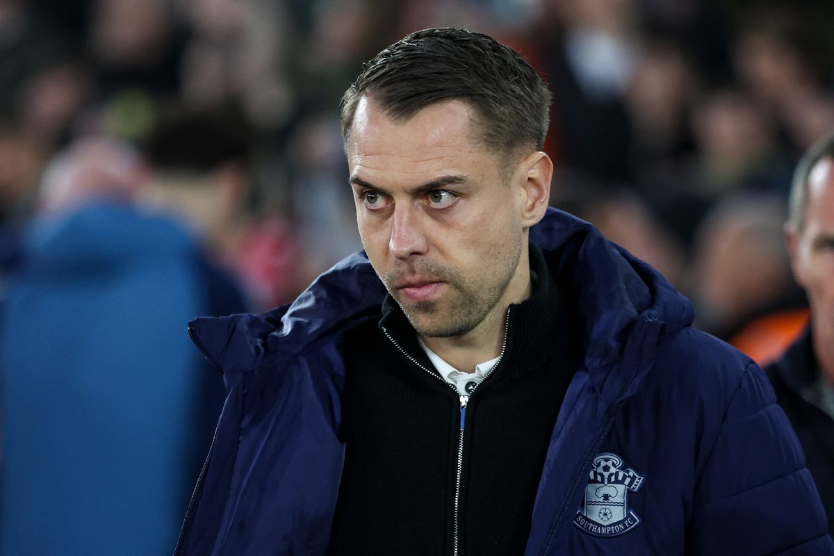 SOUTHAMPTON, ENGLAND - APRIL 04: Head Coach Tonda Eckert of Southampton during the Emirates FA Cup Quarter Final match between Southampton and Arsenal  on April 04, 2026 in Southampton, England. (Photo by Robin Jones/Getty Images)