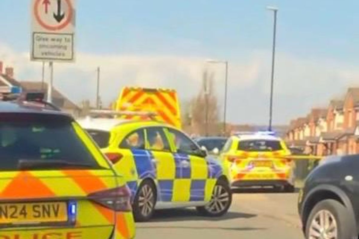Police at the scene of a fail-to-stop RTC involving a car and a pedestrian on Fulford Road in Hartcliffe, Saturday, April 11, 2026