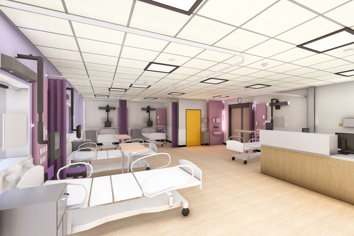 Work has begun on a new stroke unit refurbishment at Lincoln County Hospital