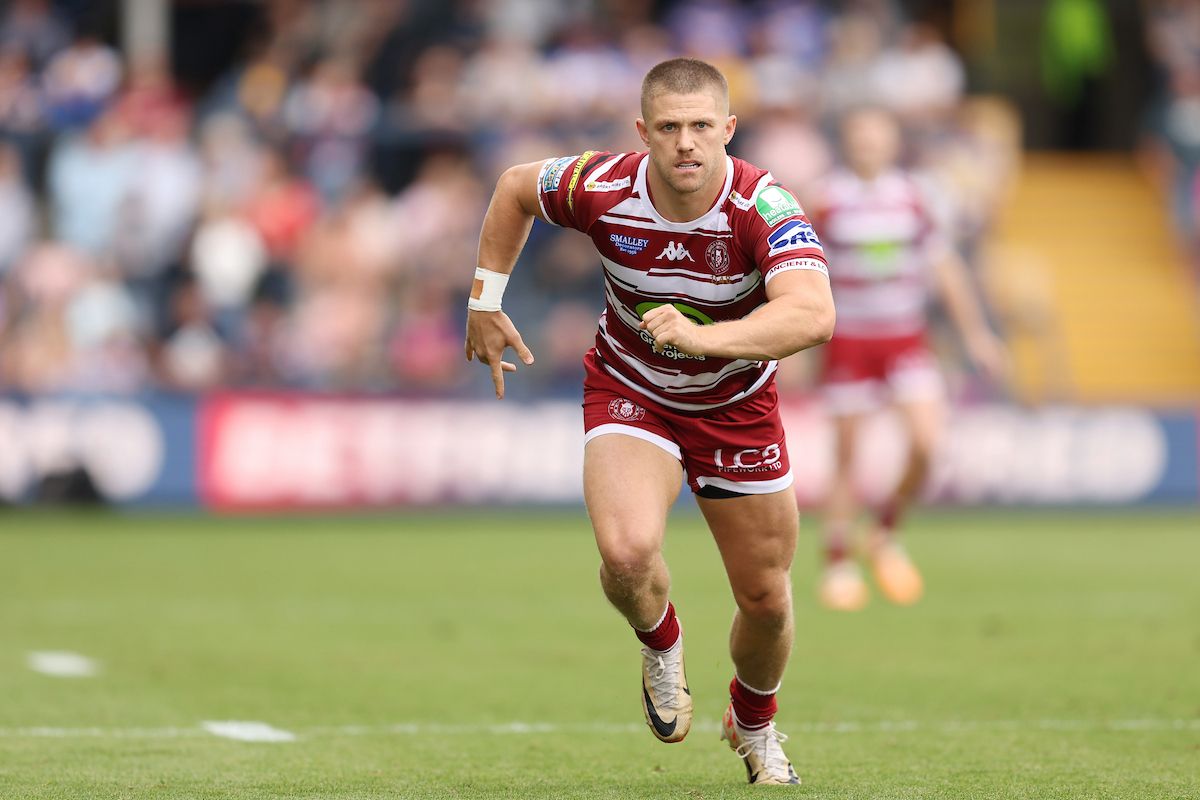 Ryan Hampshire playing for Wigan Warriors
