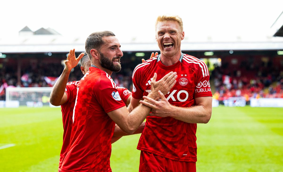 Aberdeen skipper Graeme Shinnie and Sivert Heltne Nilsen