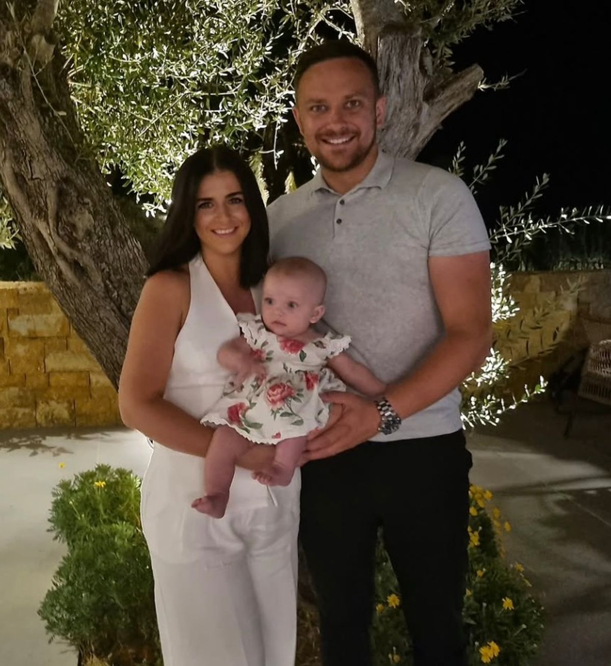 Rebecca gave birth to her second child with husband Dan Acraman in 2023