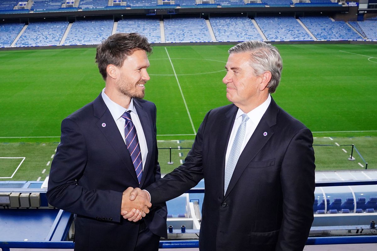 New Rangers head coach Danny Rohl and chairman Andrew Cavenagh