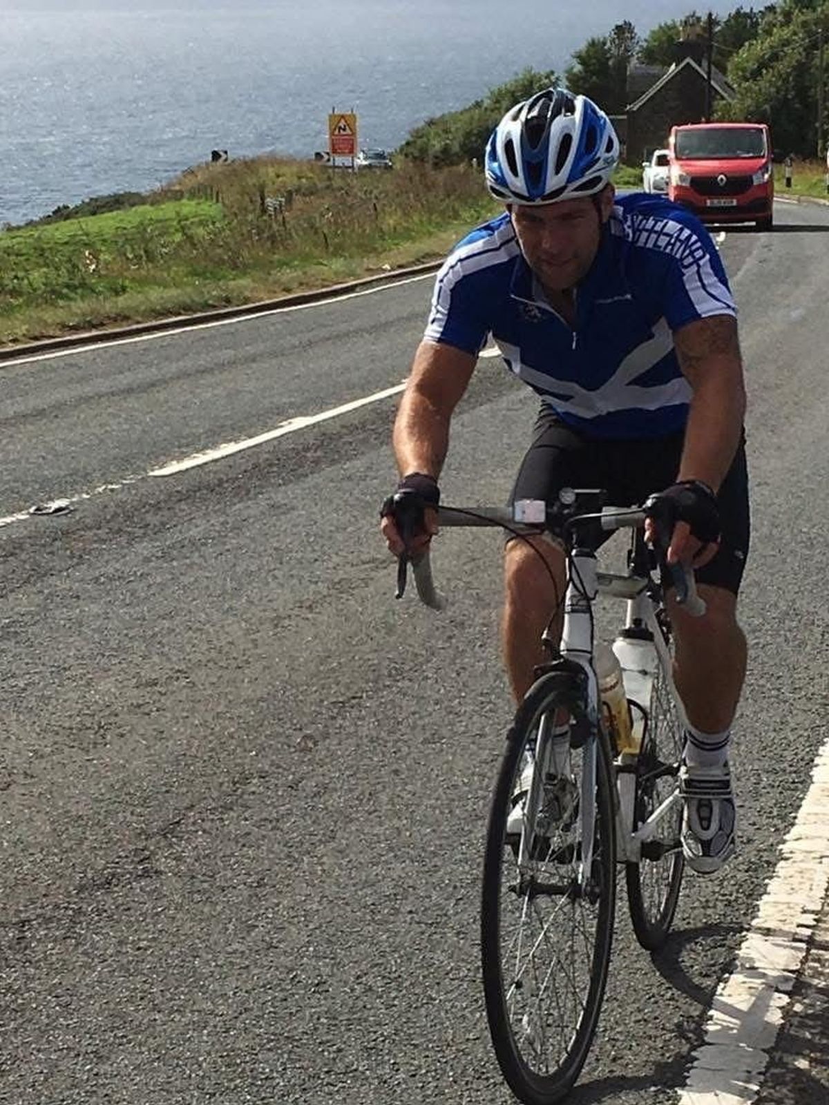 Grant has cycled from Lands' End to John O'Groats