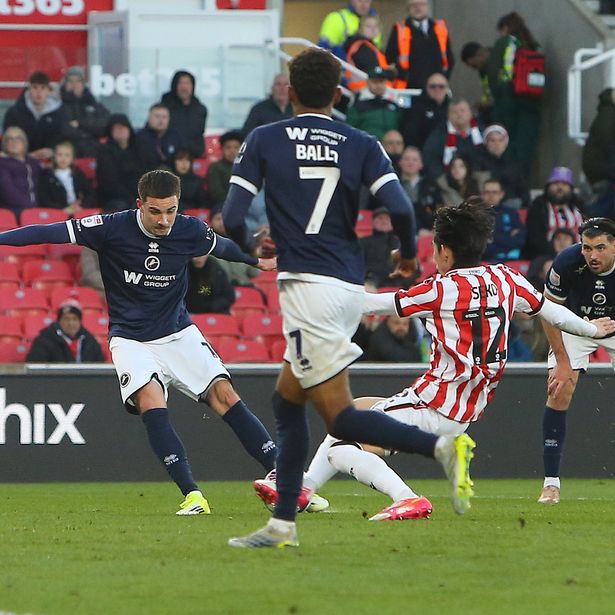Camiel Neghli scores against Stoke City