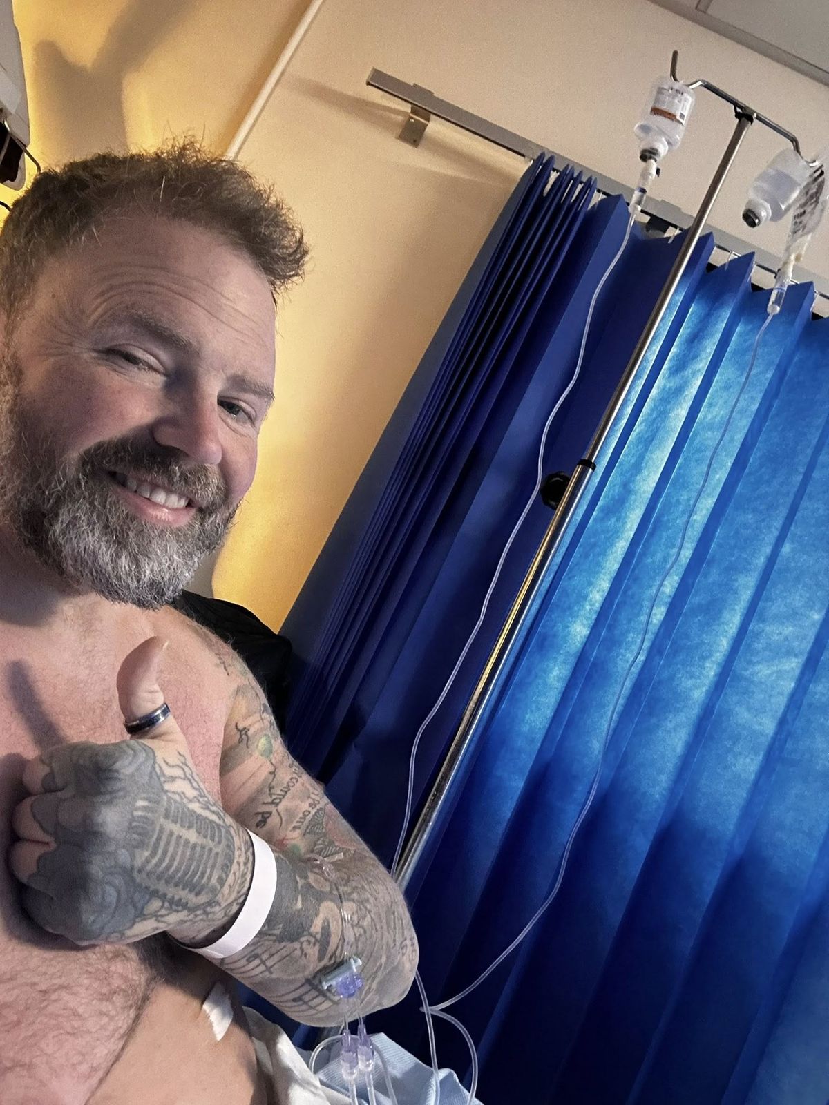 Edd in hospital (Kennedy News and Media)