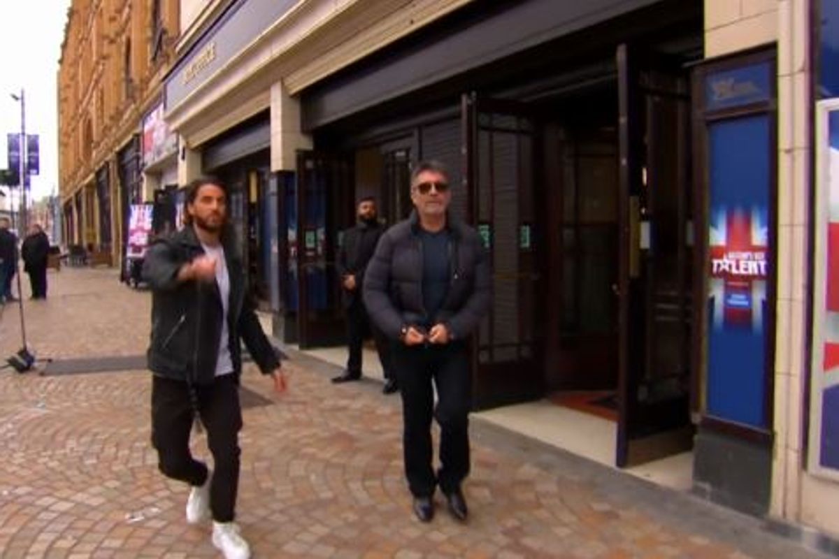 The Maverick Magicians led Simon Cowell out of the studio 