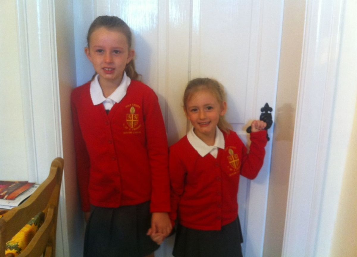 Grace with her little sister Sophie