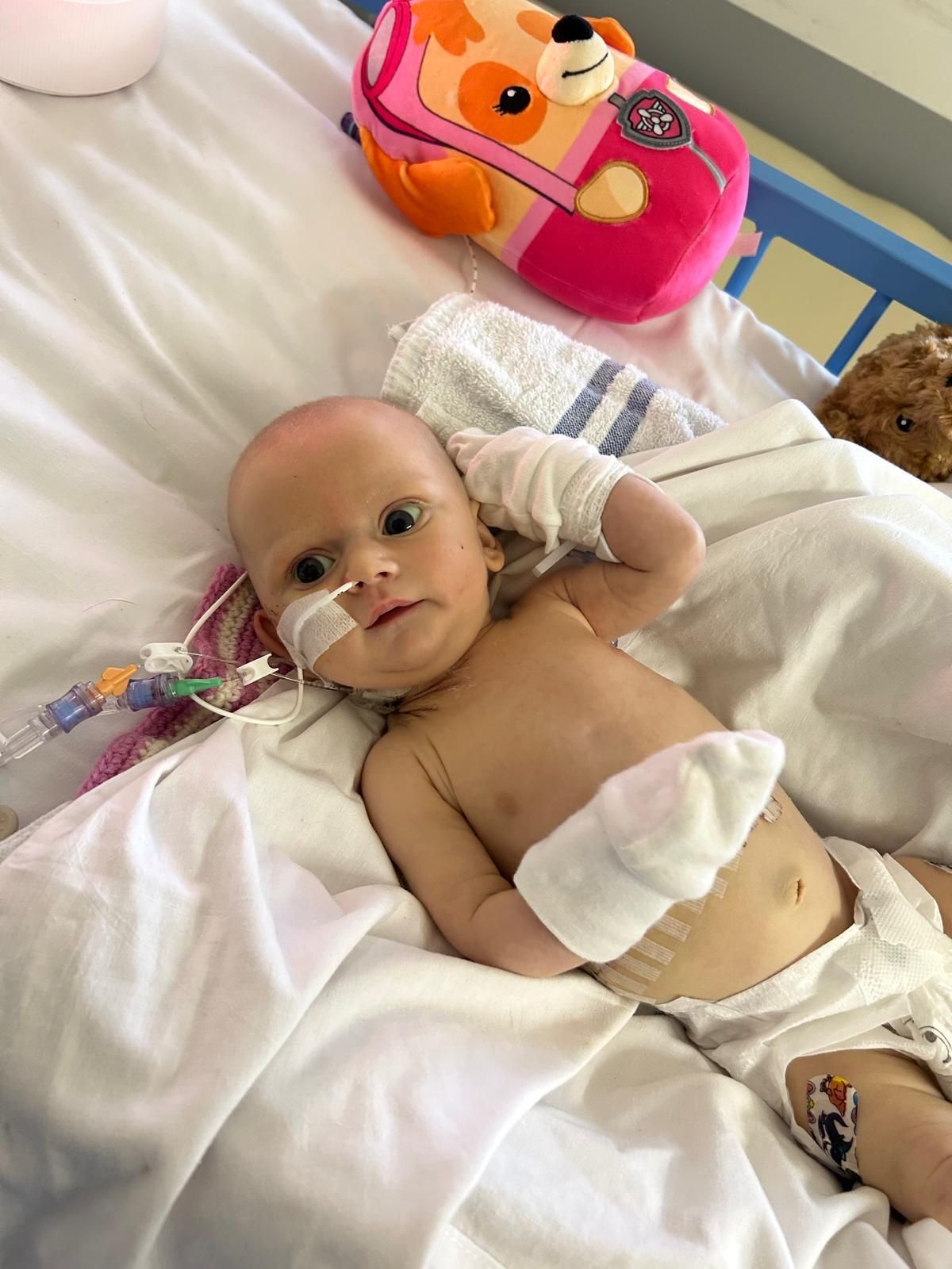 In hospital where she spent several days in intensive care