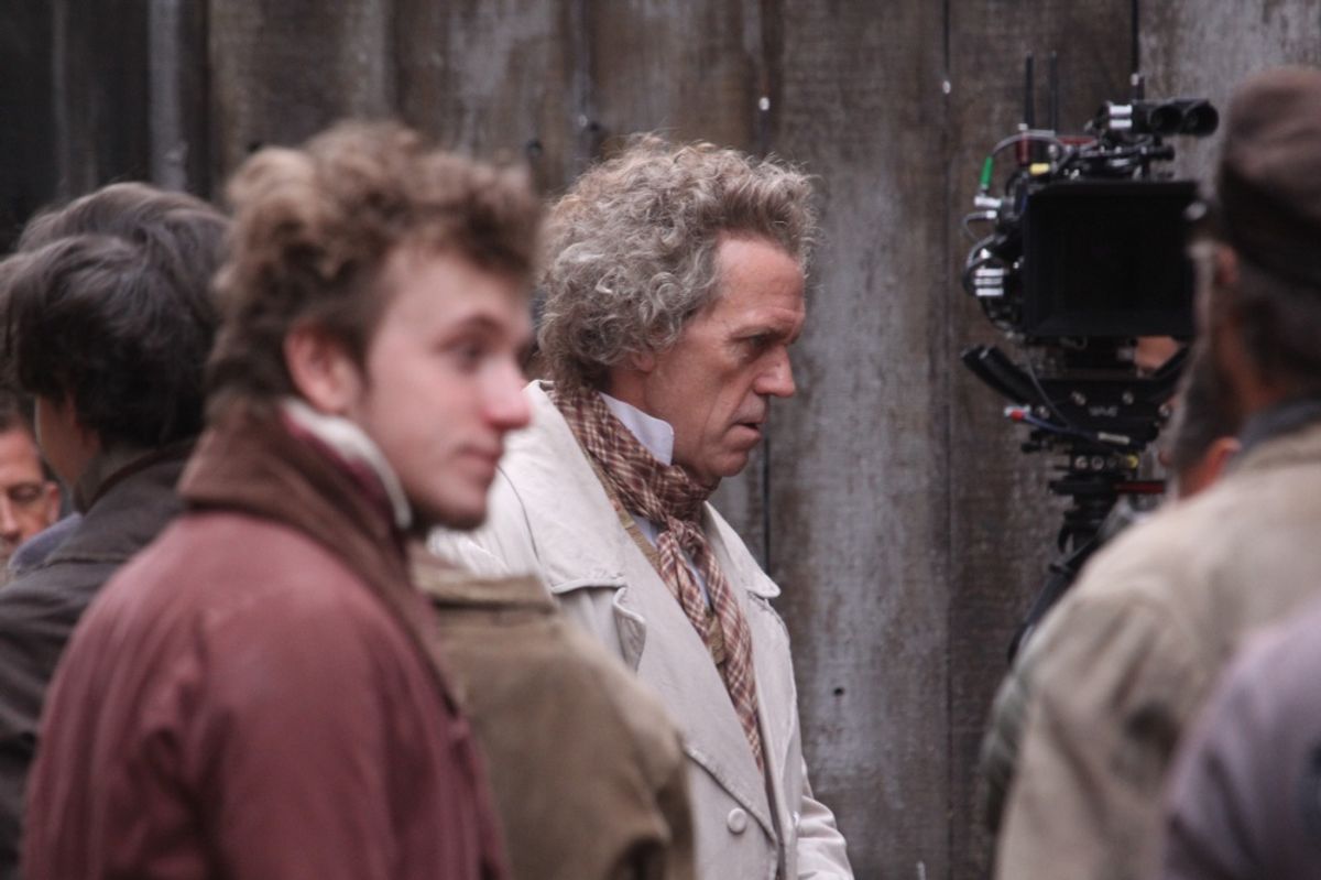 Hugh Laurie spotted in Hull's Old Town for filming of David Copperfield