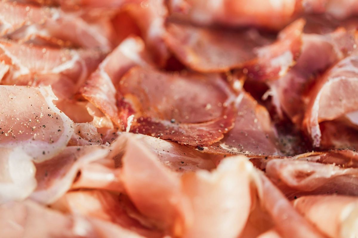 Pork on a plate