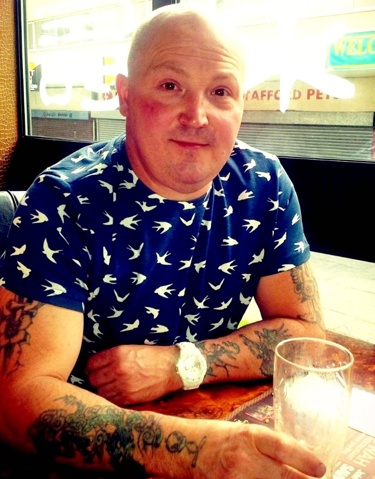 Andrew Price, 58, crashed through his front door after the stag he'd been hand-feeding took exception to his presence outside his Cannock home - moments after he threatened the deer