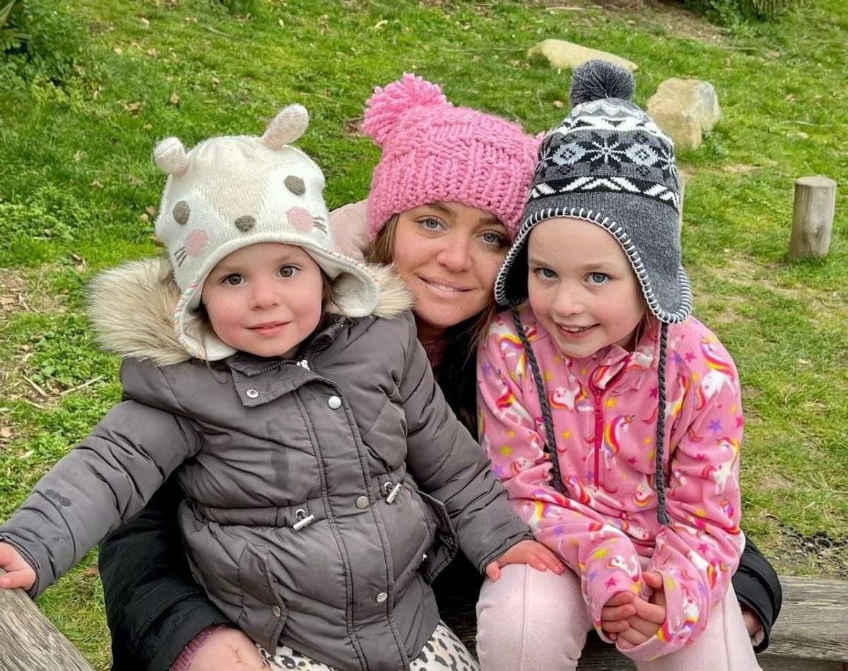 Josie Hasan with her children