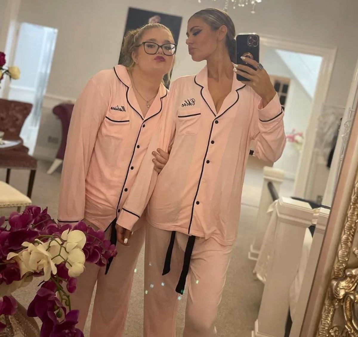 Chloe Sims and her daughter Maddie