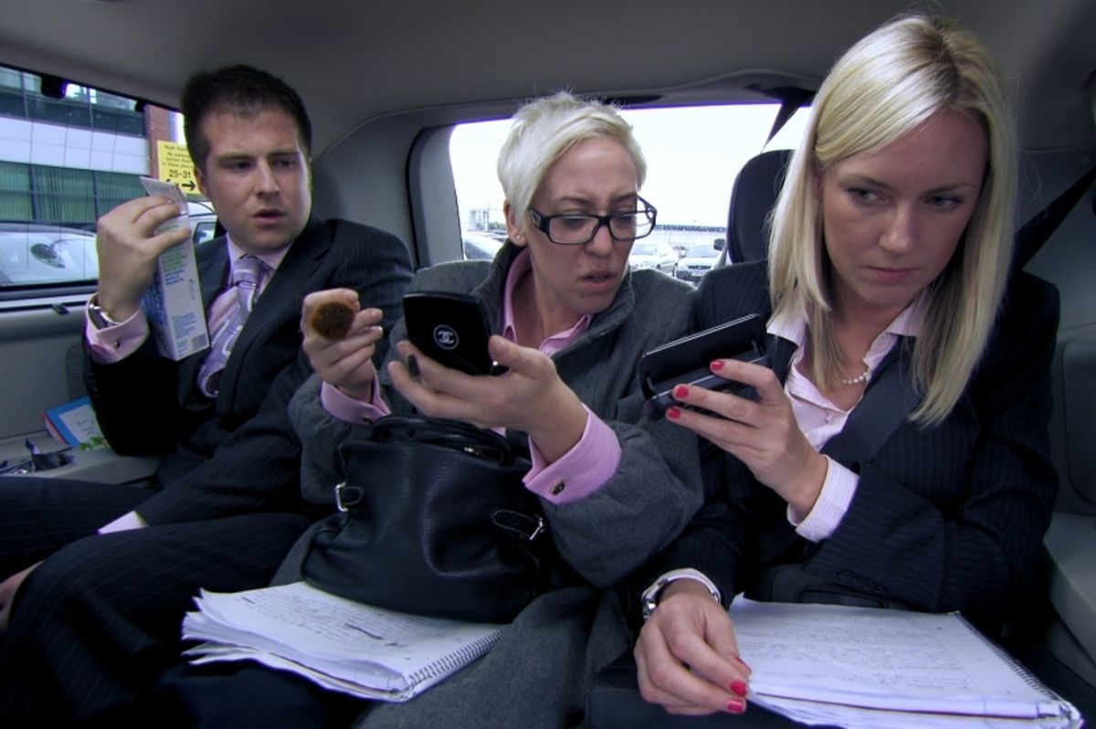 Stuart Baggs and his teammates on The Apprentice