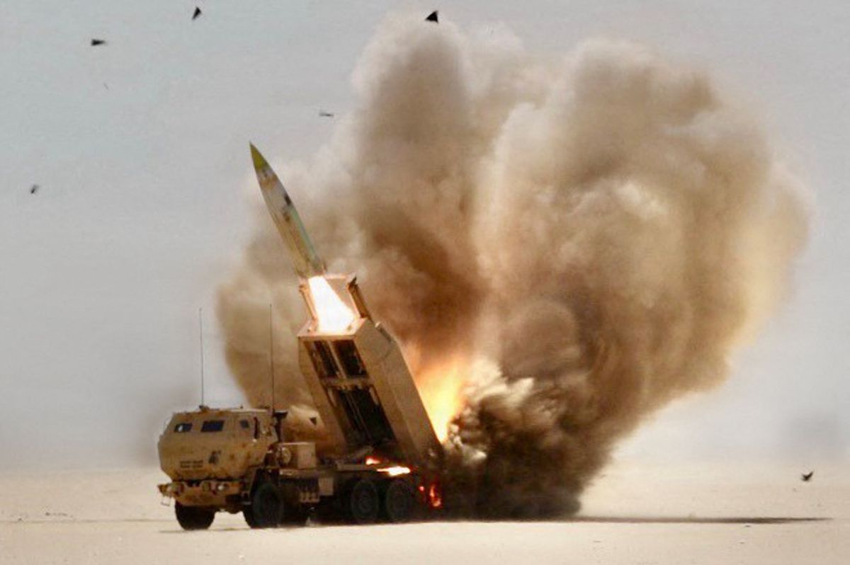 US Army handout of US Artillery rocket systems