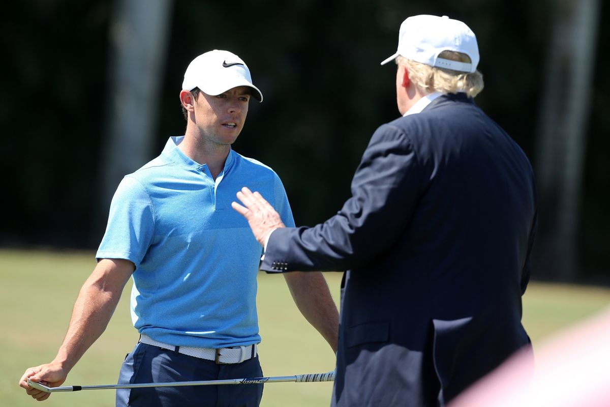 Rory McIlroy and Donald Trump