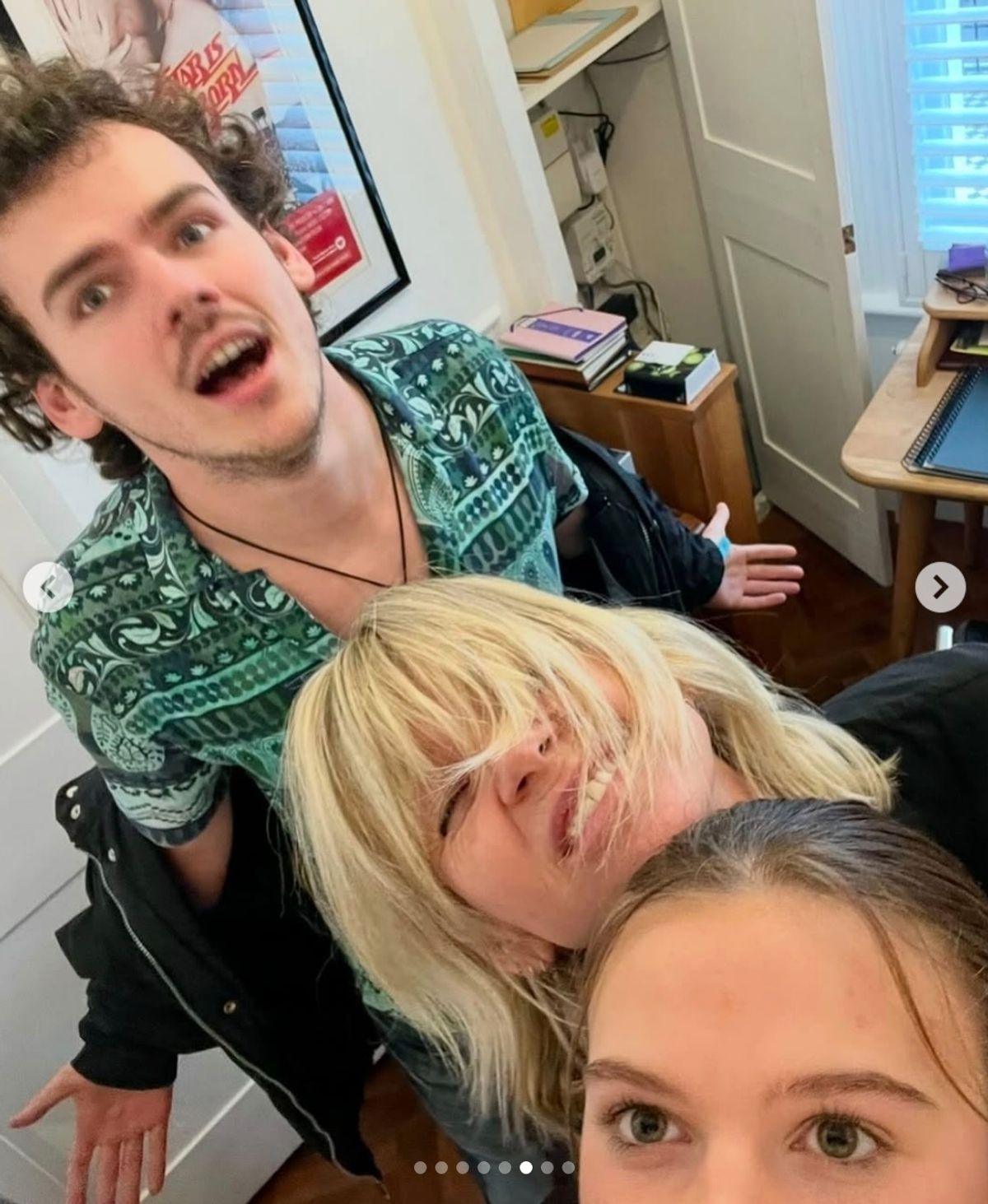 Zoe with her children Woody and Nell