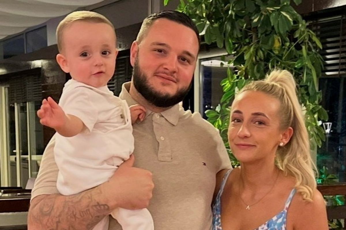 Lennie before getting ill, with Charlie King and partner Abbie Rodgers