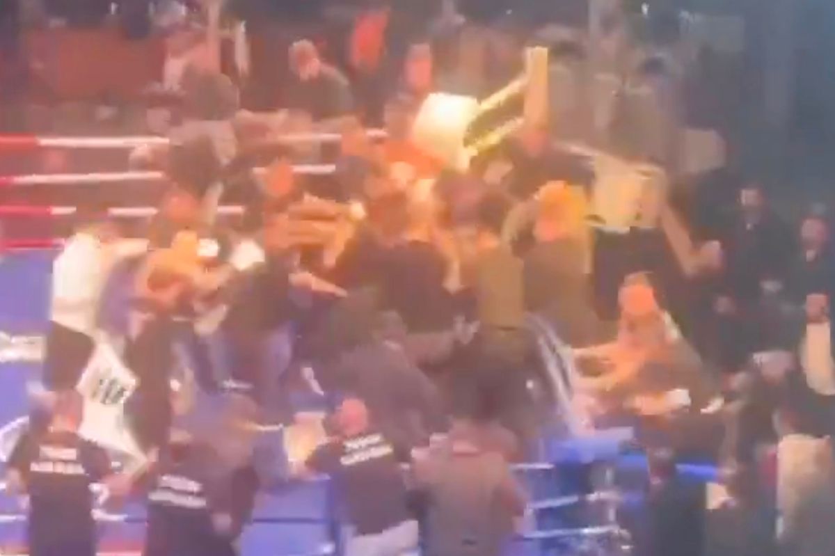 Turkish fans attacked Sergei Gorokhov after a fight against Emirkhan Kalkhan.