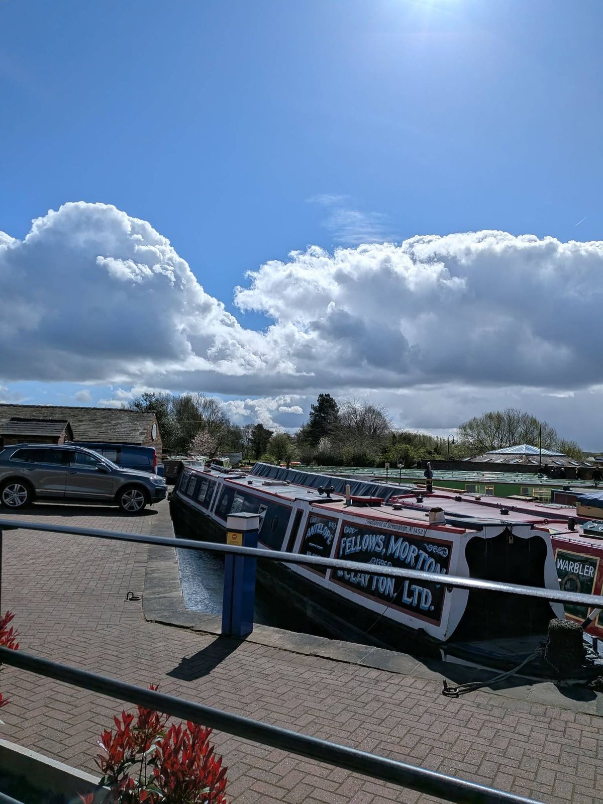 The view from the Crown Wharf's beer garden