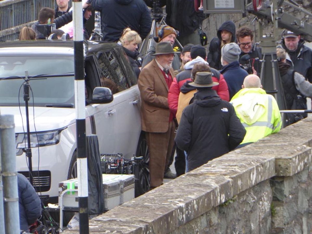 Sir Anthony Hopkins filming in Dolgellau