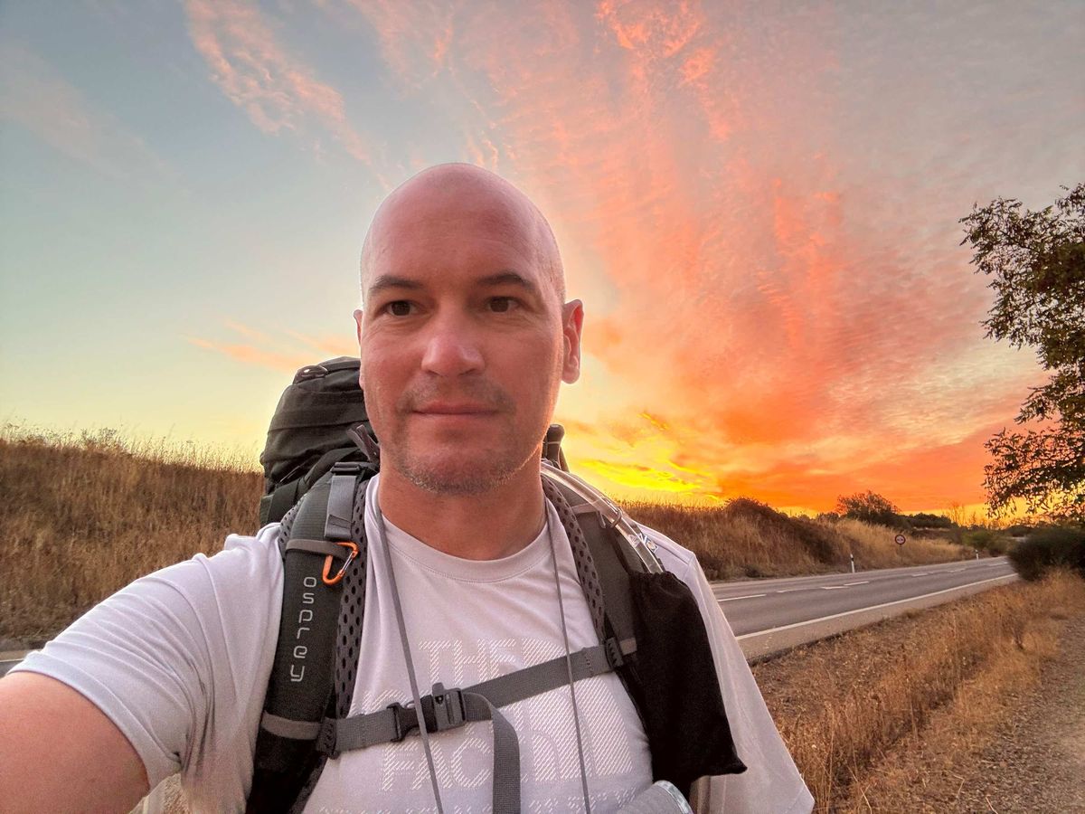 Matt on the Camino de Santiago in Spain