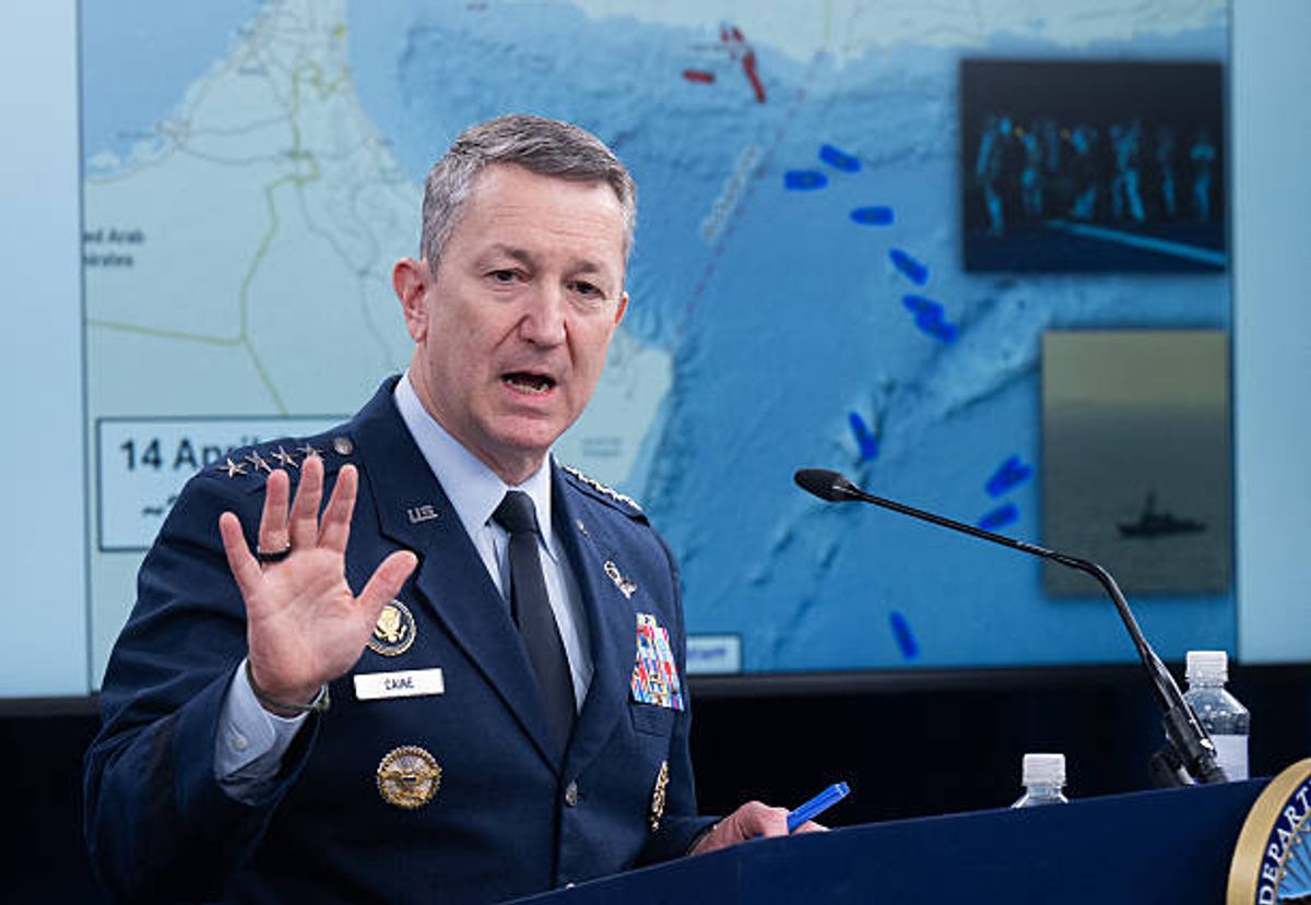 US Chairman of the Joint Chiefs of Staff General Dan Caine (file image)