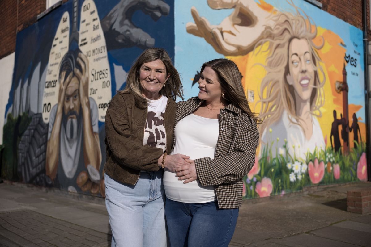 Mother and daughter Wendy and Amy Robinson are helping to lead the “Turn the Corner” quit-smoking campaign