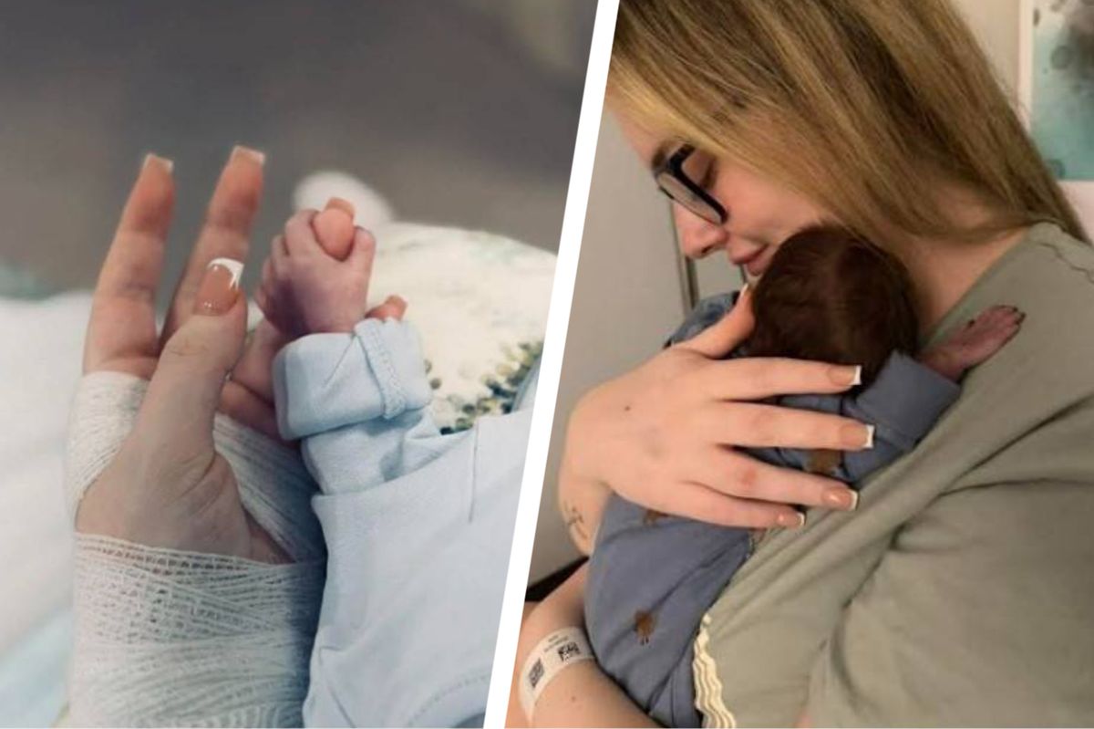 Megan Broomfield, 25, woke up from having an emergency C-section under general anaesthetic to find that her son Luca was stillborn after contracting Listeriosis
