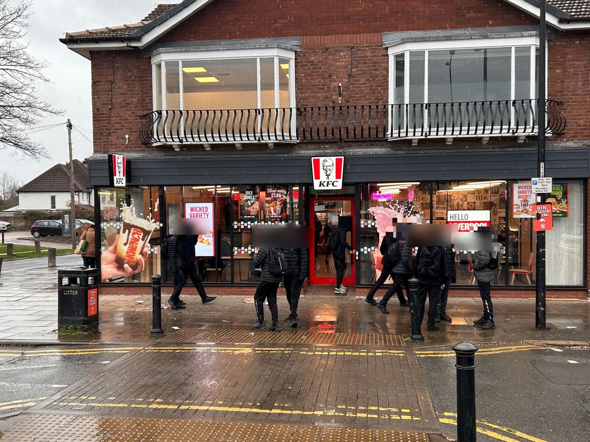 Locals say young people are consistently gathering outside the KFC on Allerton Road