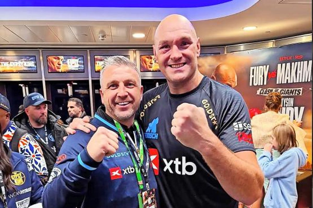 Robert Kelbie with Tyson Fury