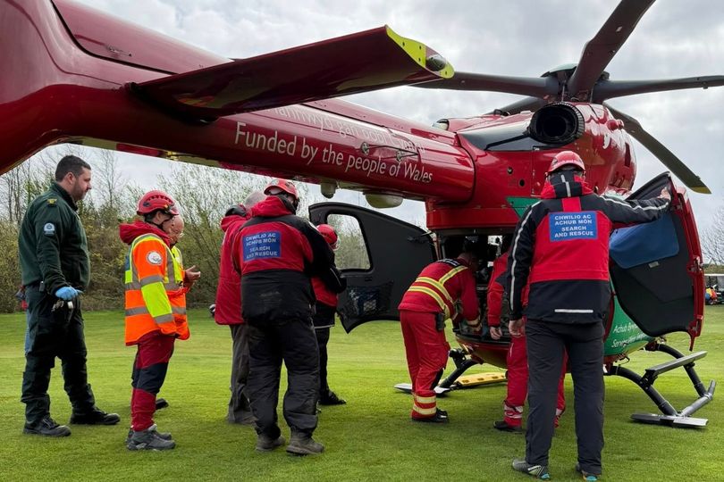 Air ambulance lands on Welsh golf course after person suffers 'severe' injury