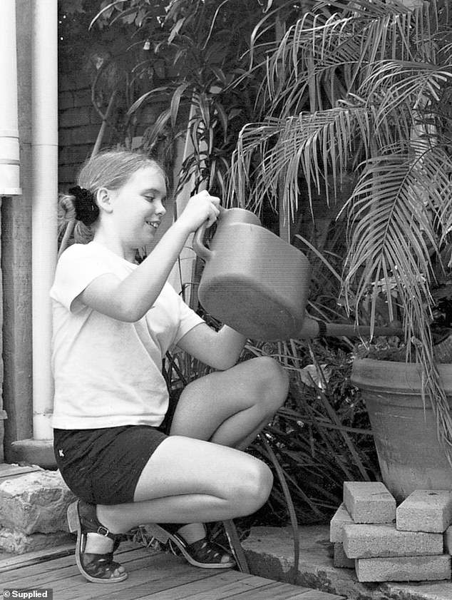 Mr Mobbs said his daughter (pictured) inherited his green thumb