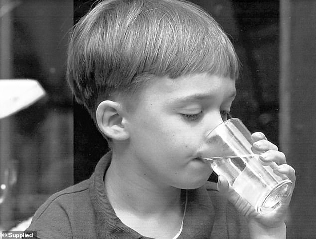 Mr Mobbs son (pictured as a child) initially struggled with the media attention on the home