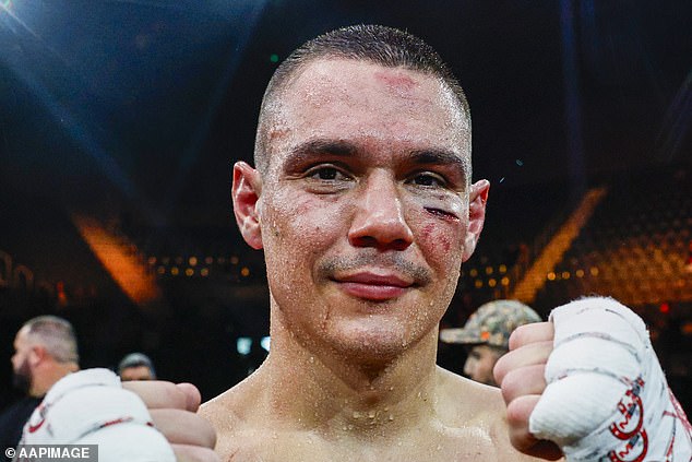 The deep cut would have brought back bad memories for Tszyu after his first loss to Sebastian Fundora
