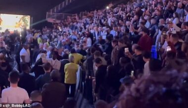A fight broke out in O2 Arena stands on Saturday during Derek Chisora versus Deontay Wilder