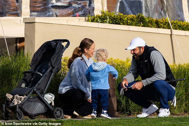 Scheffler previously spoke about struggling to tear himself away from his family after the birth