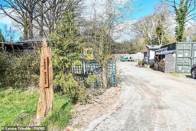The moratorium was imposed in 2019 to prevent further nutrient pollution in the River Lugg. But the mother-of-three said they had no idea such a ban was in place. Pictured: The site of their proposed new home