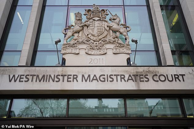 Jermaine Grant, 43, of no fixed address, is due to appear at Westminster Magistrates' Court (pictured, file photo) on Thursday over the charges