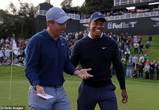 The pair have remained close as McIlroy has become Woods's equal with huge golfing success